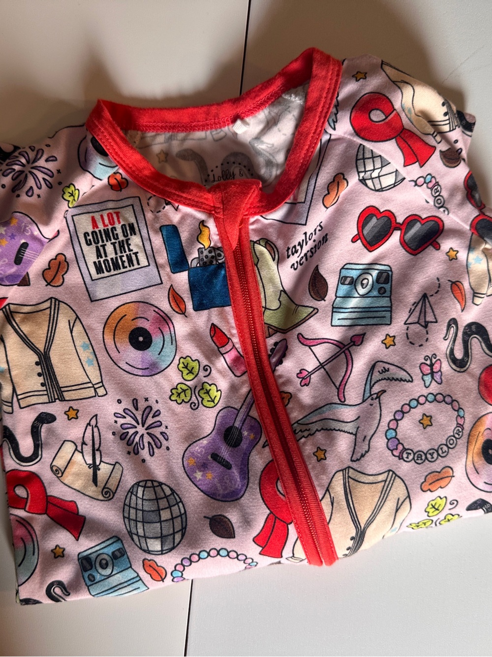 Lolly & Laddie L&L’s Version Taylor Swift Swiftie Sleeper Romper Zippy 12-18m